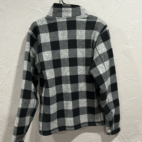 The Northface Men’s buffalo plaid 1/4 zip pull over size small - Picture 5 of 5